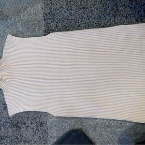fab'rik Ribbed Turtleneck Sweater - Cream